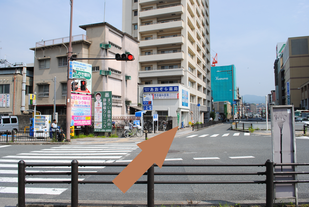 高槻　JR高槻駅西口改札から　アクセス　アクセス　橋本鍼灸整骨院
